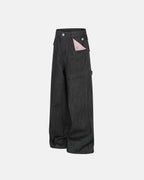 Deconstructed Utility Baggy Jeans | Flation Streetwear