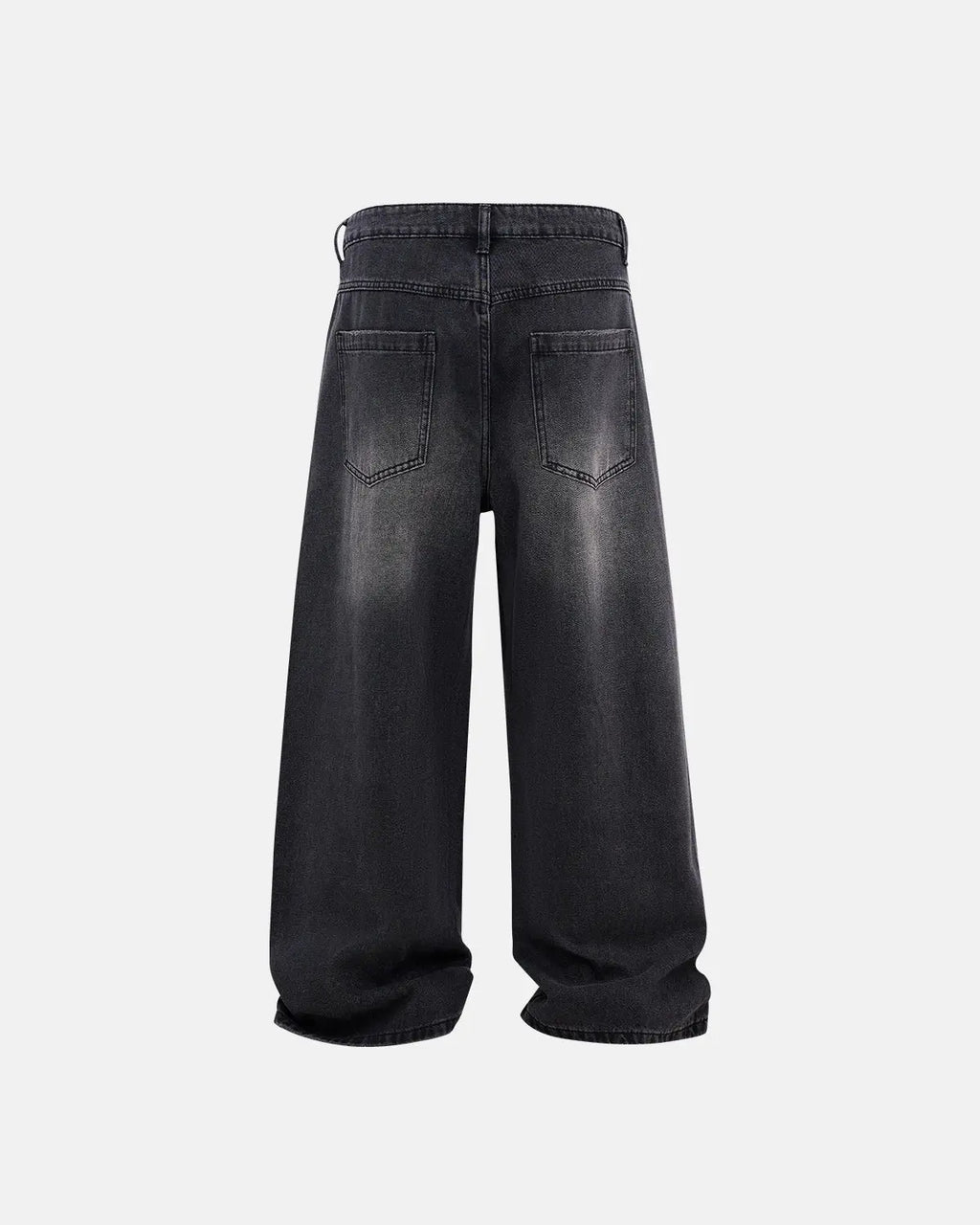Distressed Rhinestone Ripped Baggy Jeans | Flation Streetwear