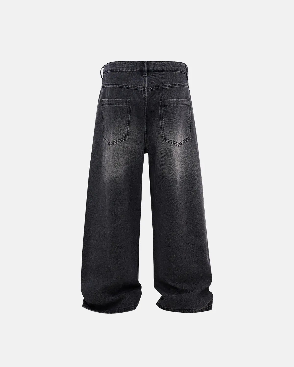 Distressed Rhinestone Ripped Baggy Jeans | Flation Streetwear