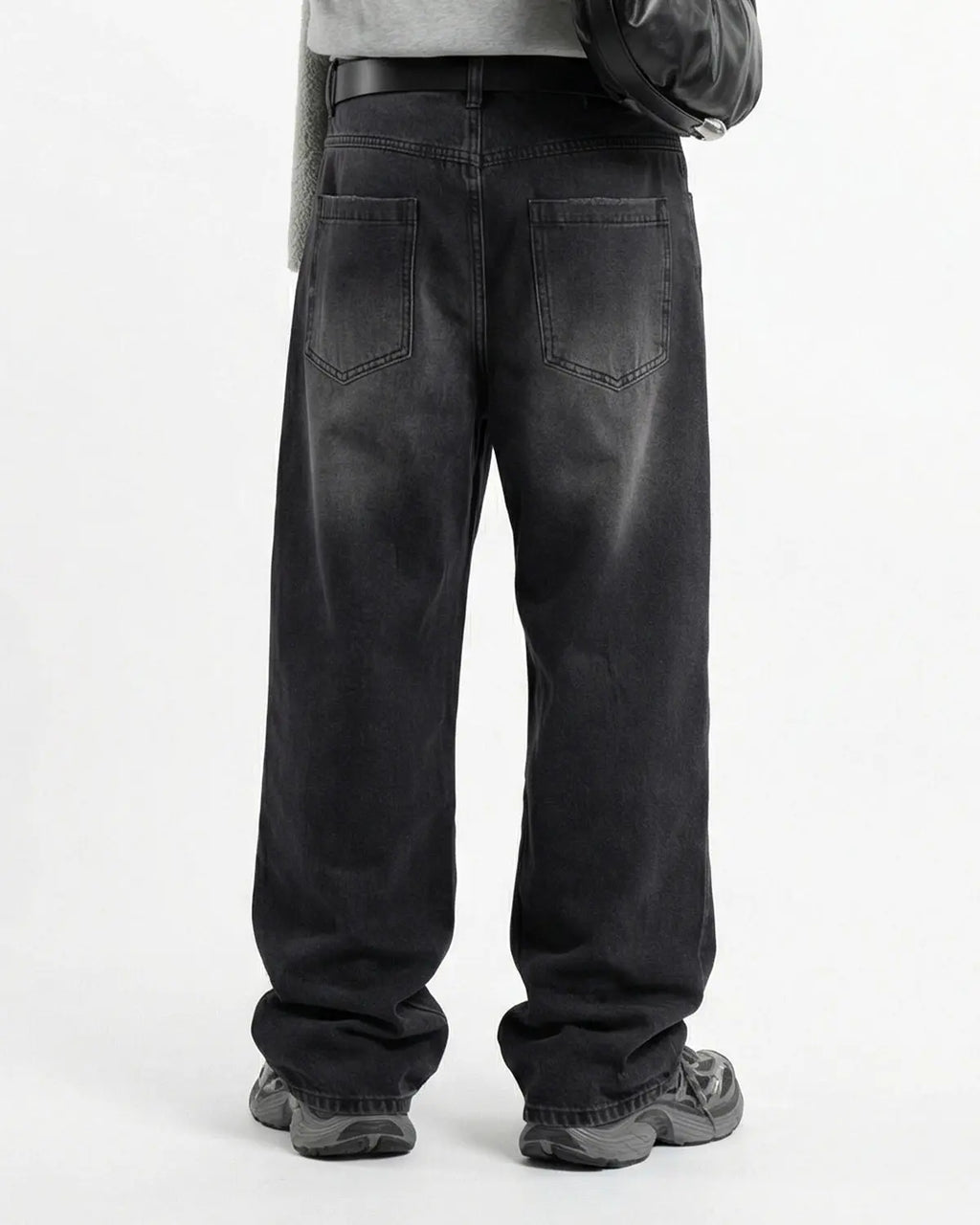 Distressed Rhinestone Ripped Baggy Jeans | Flation Streetwear
