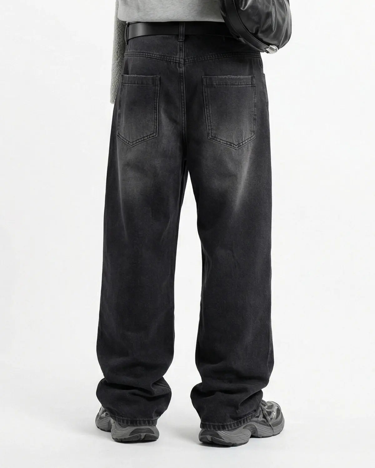 Distressed Rhinestone Ripped Baggy Jeans | Flation Streetwear