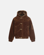 Faux Fur Lined Clasp Bomber Jacket | Flation Streetwear