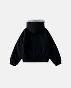 Faux Fur Lined Padded Bomber Jacket | Flation Streetwear