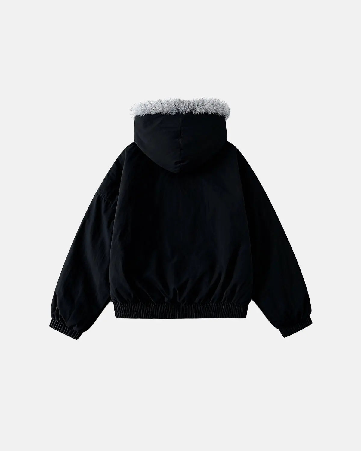 Faux Fur Lined Padded Bomber Jacket | Flation Streetwear