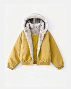Faux Fur Lined Padded Bomber Jacket | Flation Streetwear