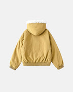Faux Fur Lined Padded Bomber Jacket | Flation Streetwear