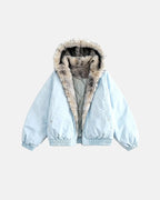 Faux Fur Lined Padded Bomber Jacket | Flation Streetwear