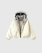 Faux Fur Lined Padded Bomber Jacket | Flation Streetwear