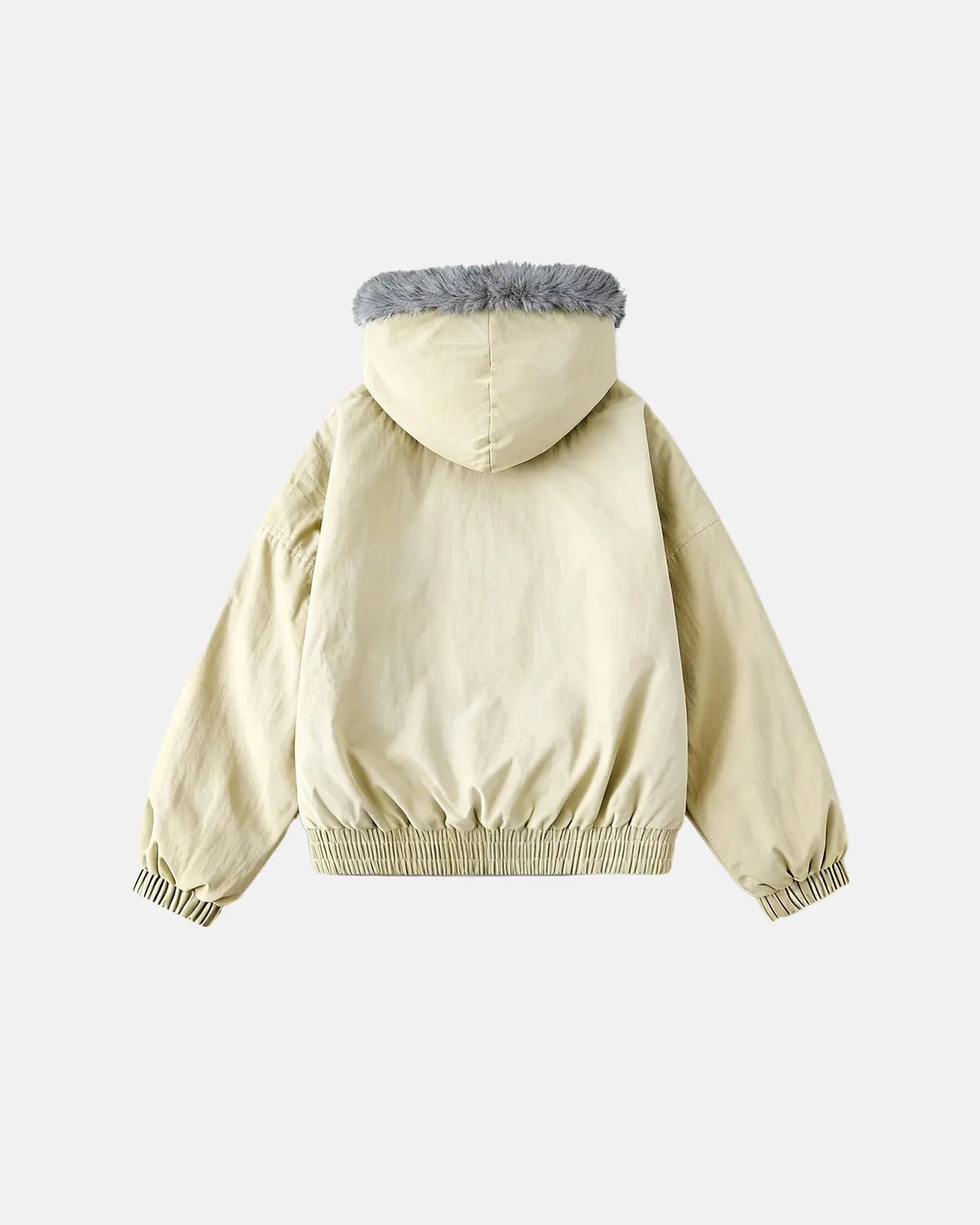 Faux Fur Lined Padded Bomber Jacket | Flation Streetwear