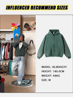 Flation Vintage Washed Zip Up Hoodie