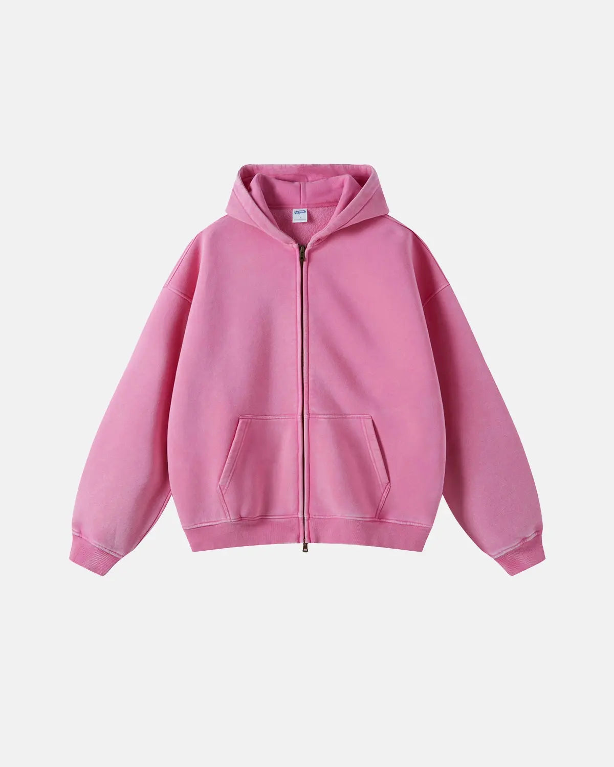 Flation Vintage Washed Zip Up Hoodie