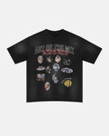 Graphic Print Washed Oversized T-Shirt | Flation Streetwear