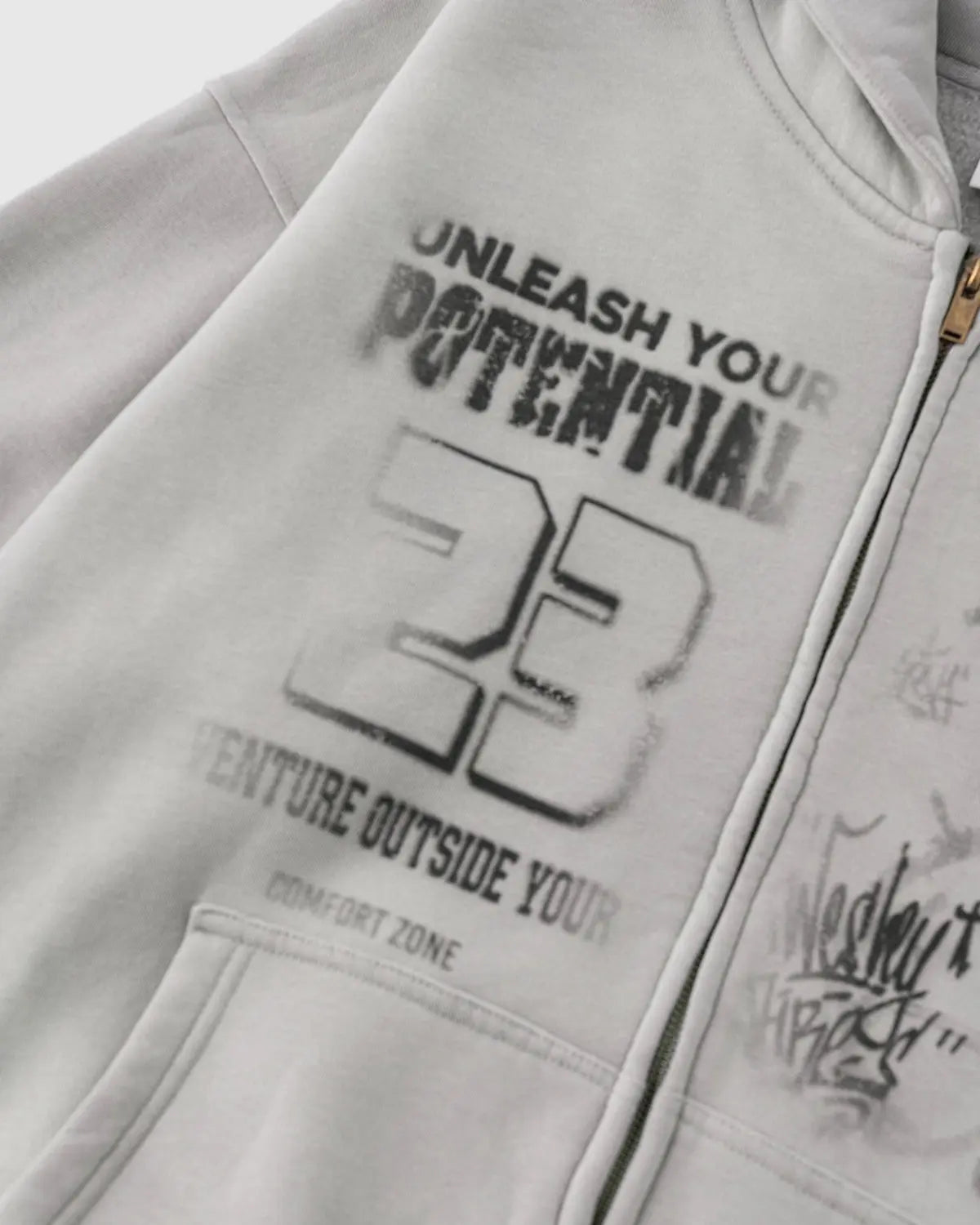 Graphic Washed Zip Up Hoodies | Flation Streetwear