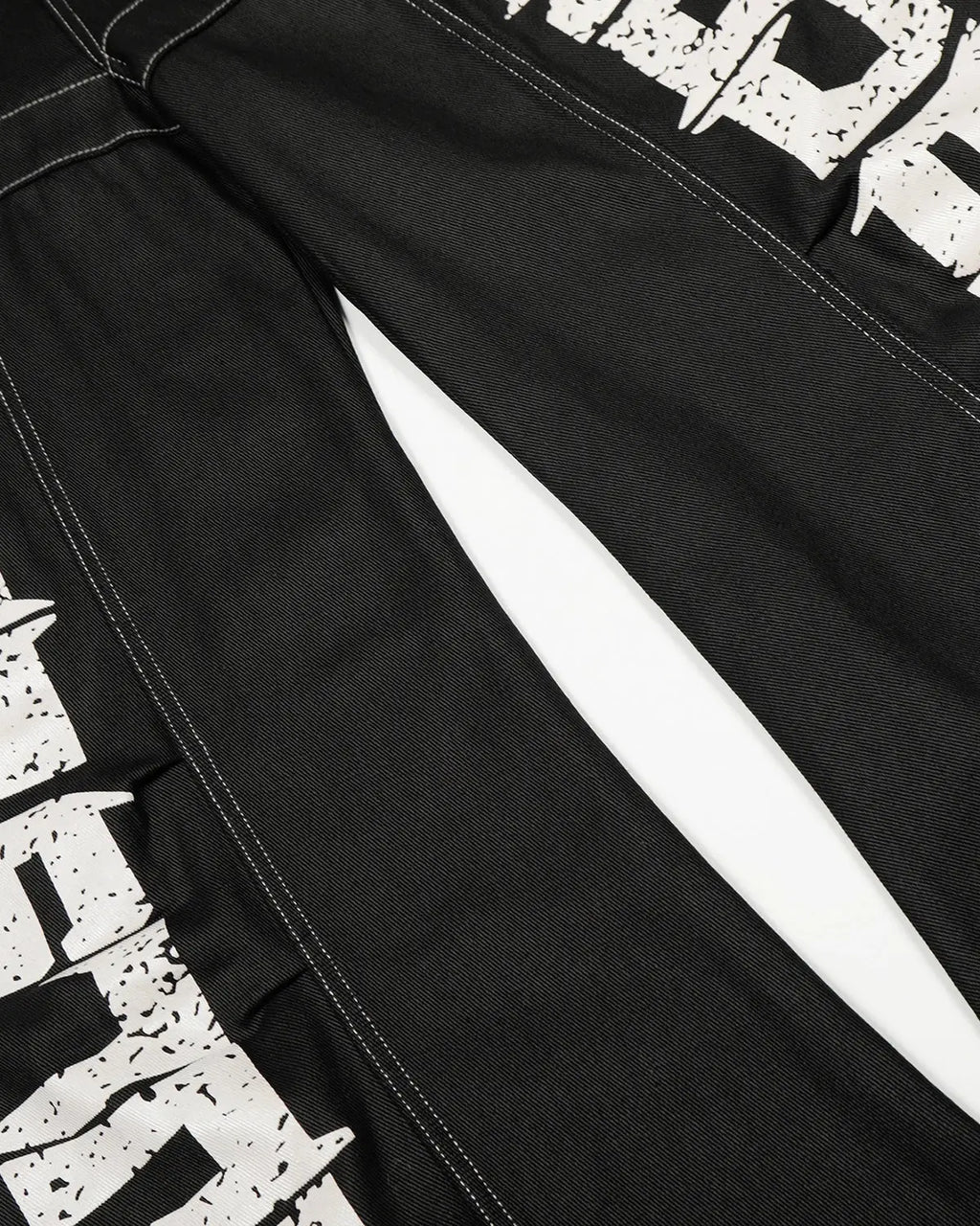 Letter Graphic Cargo Barrel Jeans | Flation Streetwear