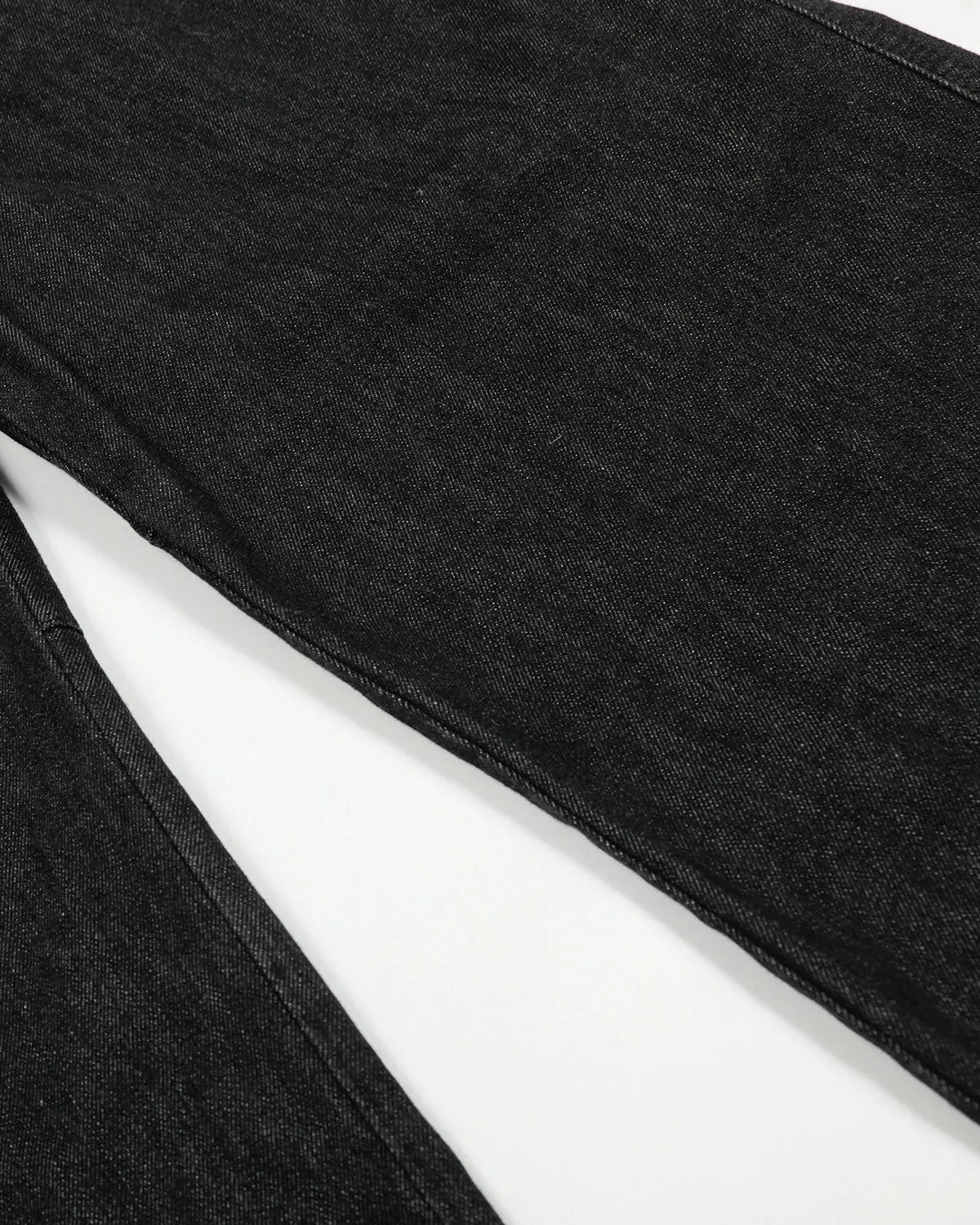 Pleated Raw Baggy Jeans | Flation Streetwear