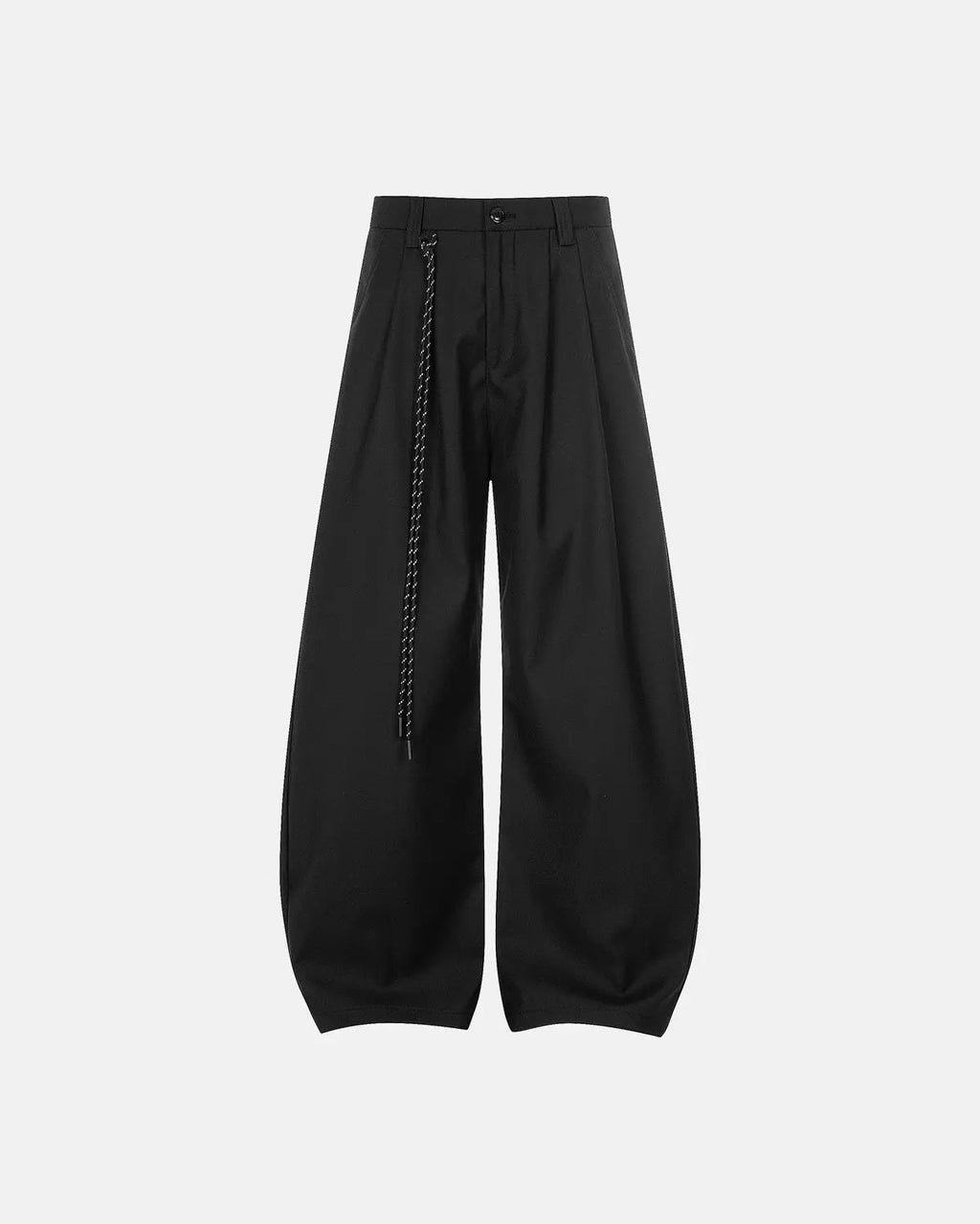 Rope Belt Wide Leg Tailored Pants | Flation Streetwear