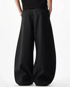 Rope Belt Wide Leg Tailored Pants | Flation Streetwear