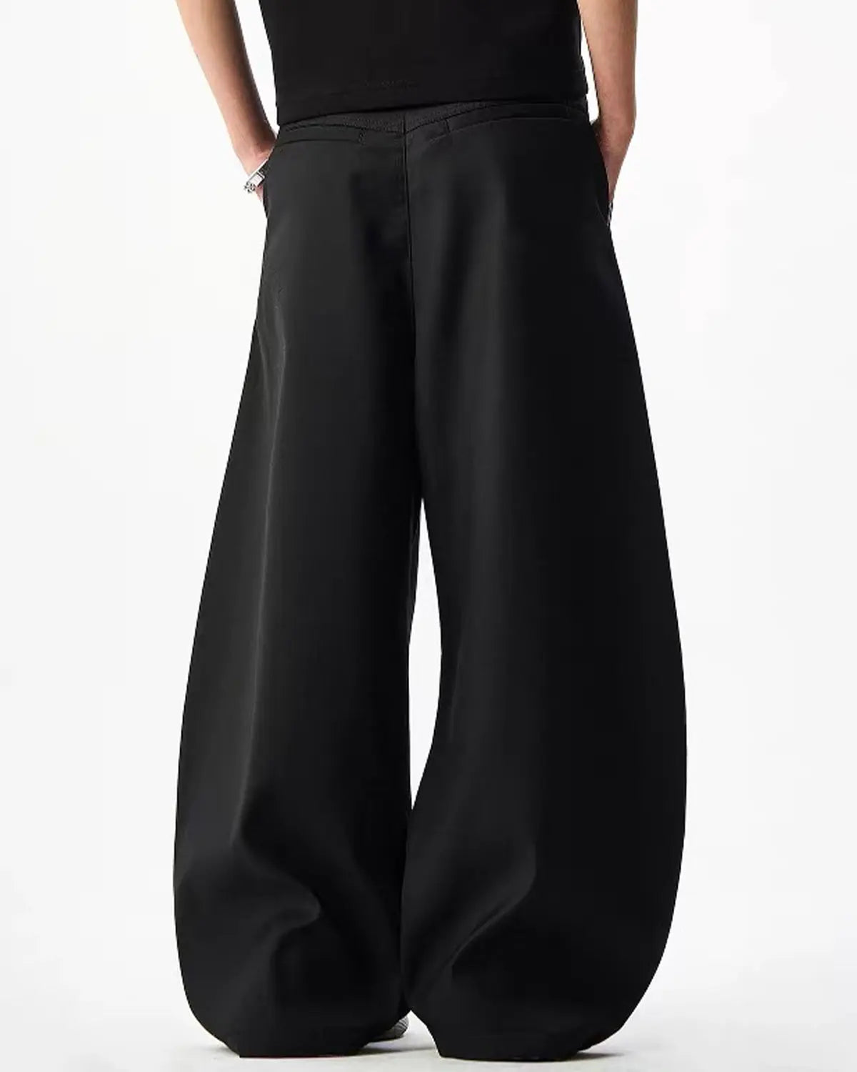 Rope Belt Wide Leg Tailored Pants | Flation Streetwear