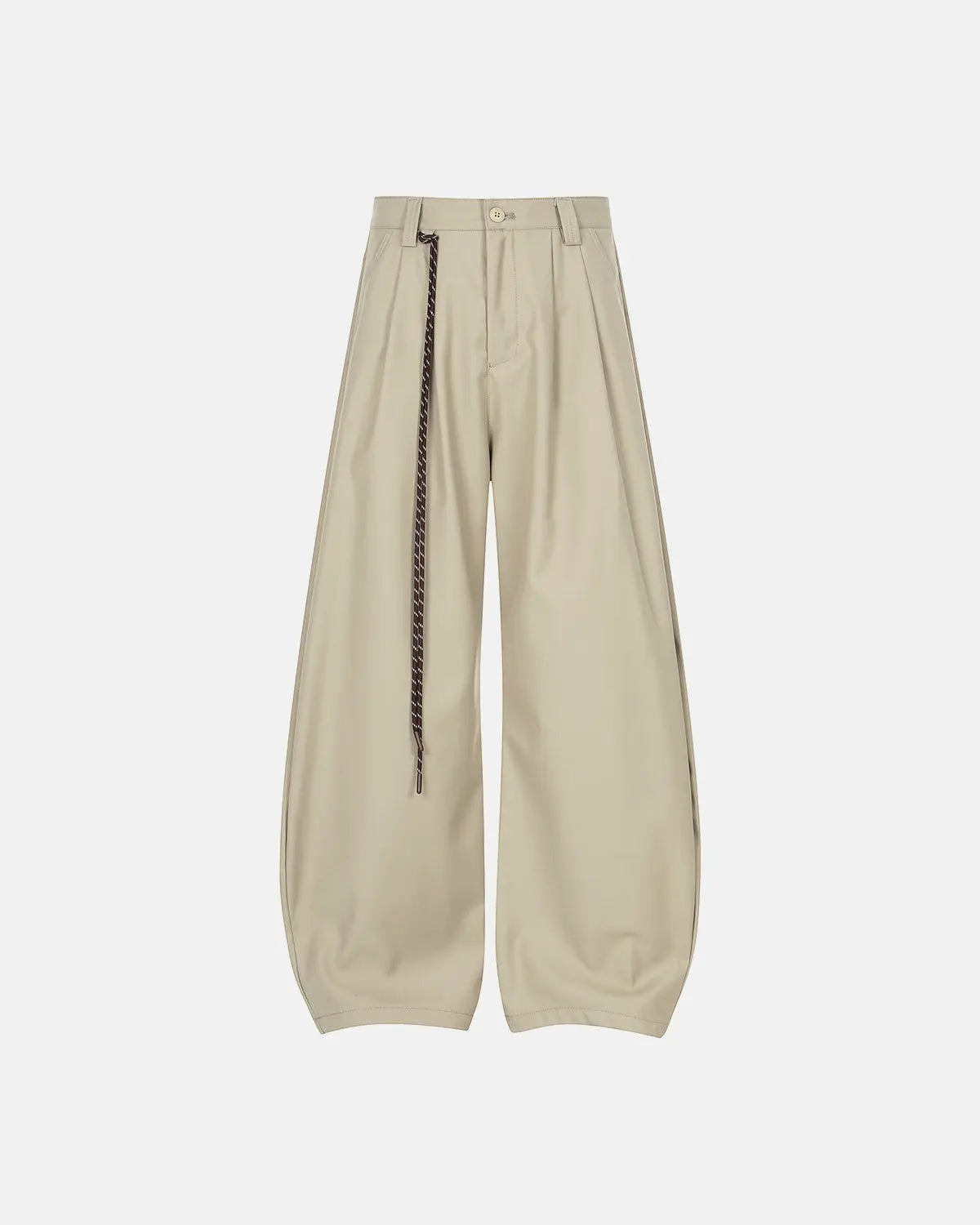 Rope Belt Wide Leg Tailored Pants | Flation Streetwear