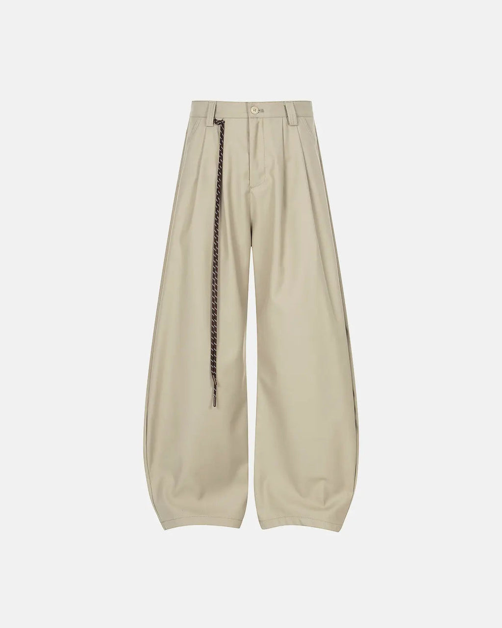 Rope Belt Wide Leg Tailored Pants | Flation Streetwear
