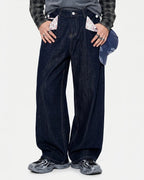 Selvedge Buckle Baggy Jeans | Flation Streetwear