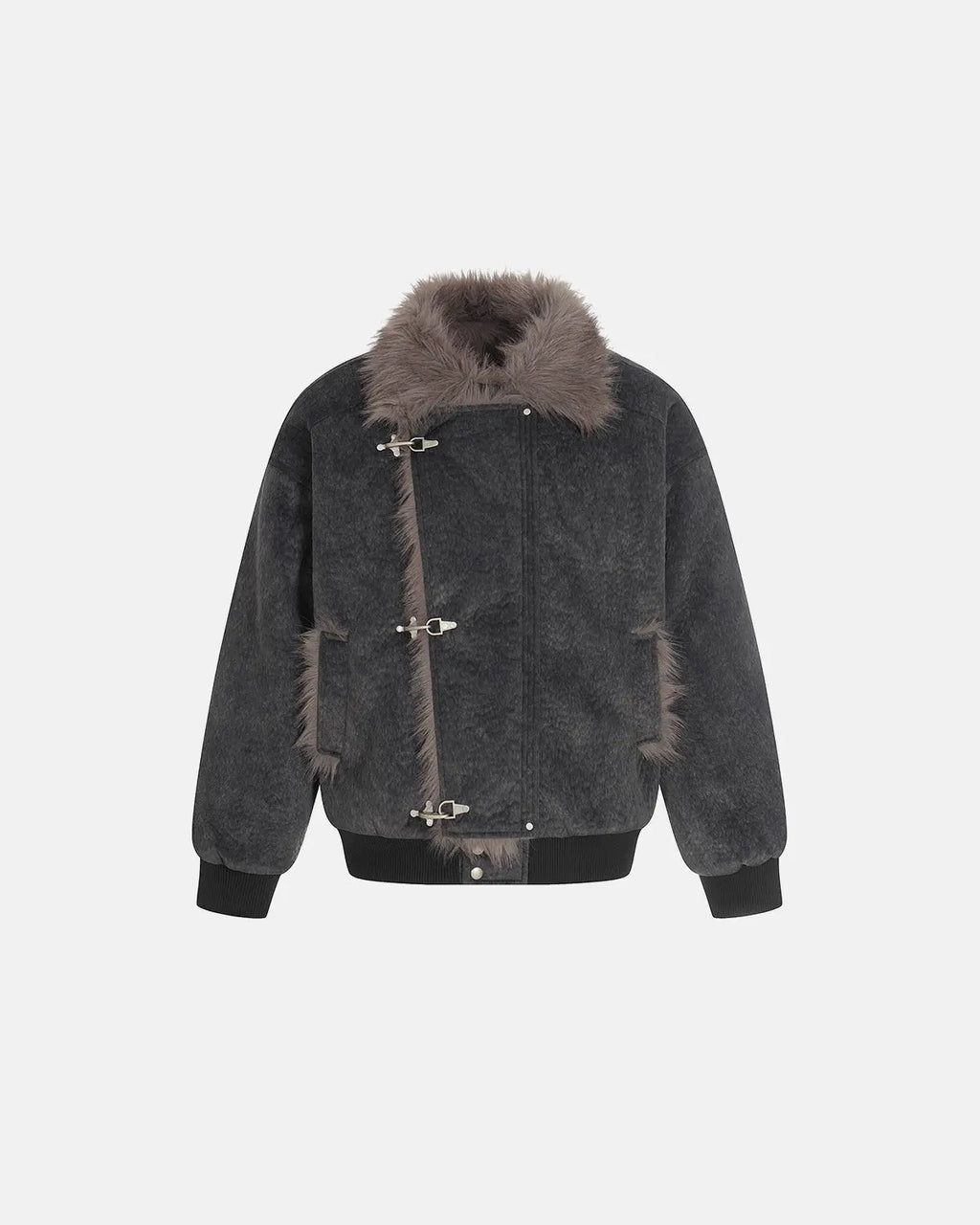 Slanted Clasp Fireman Padded Jacket | Flation Streetwear
