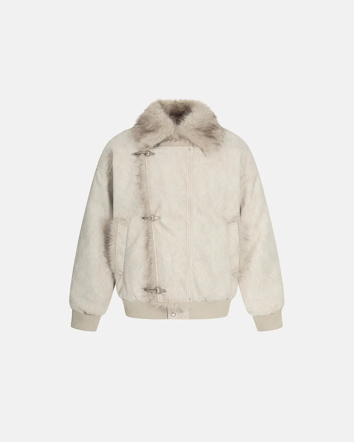 Slanted Clasp Fireman Padded Jacket | Flation Streetwear