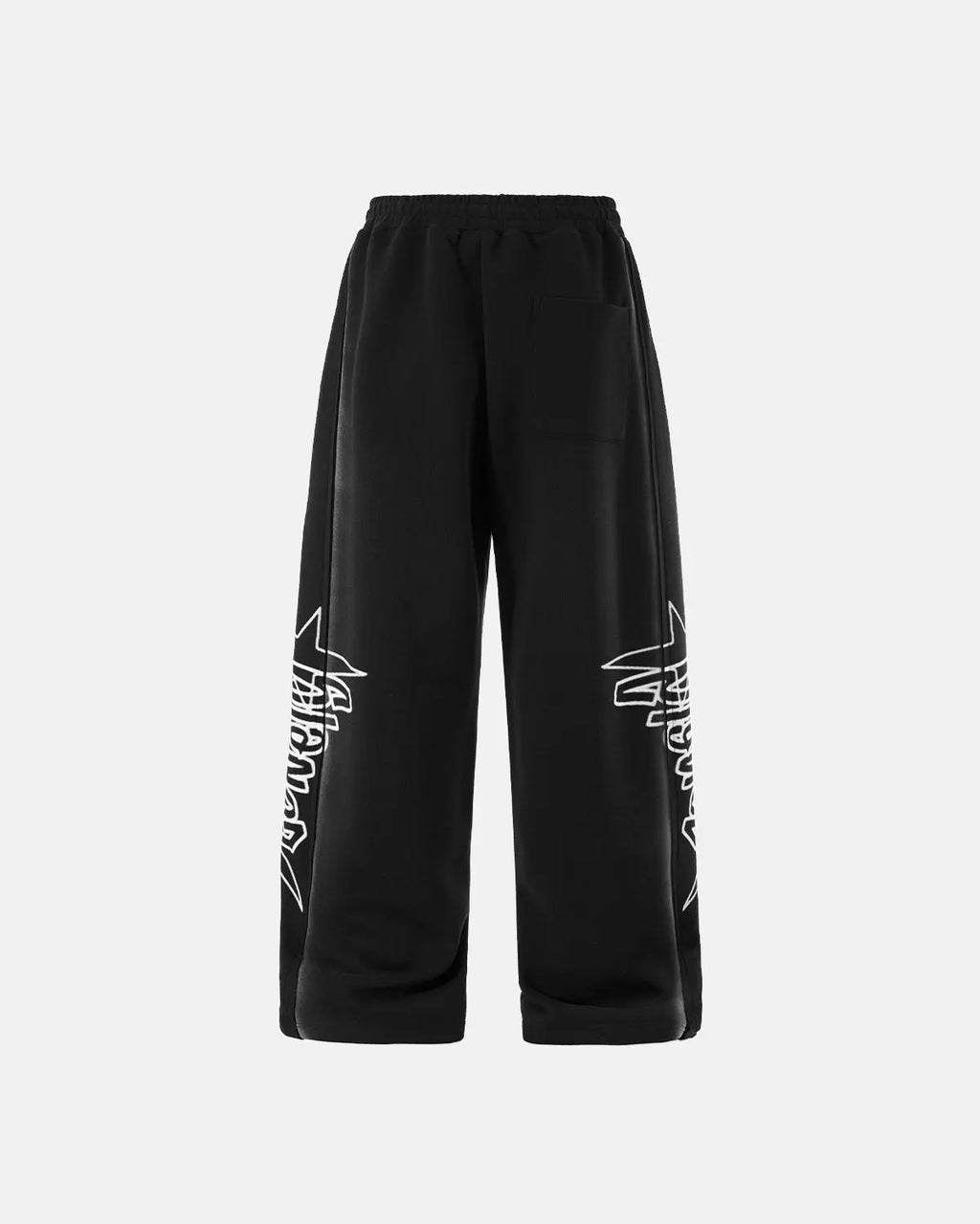 Stitching Spray-Painted Graffiti Sweatpant | Flation Streetwear