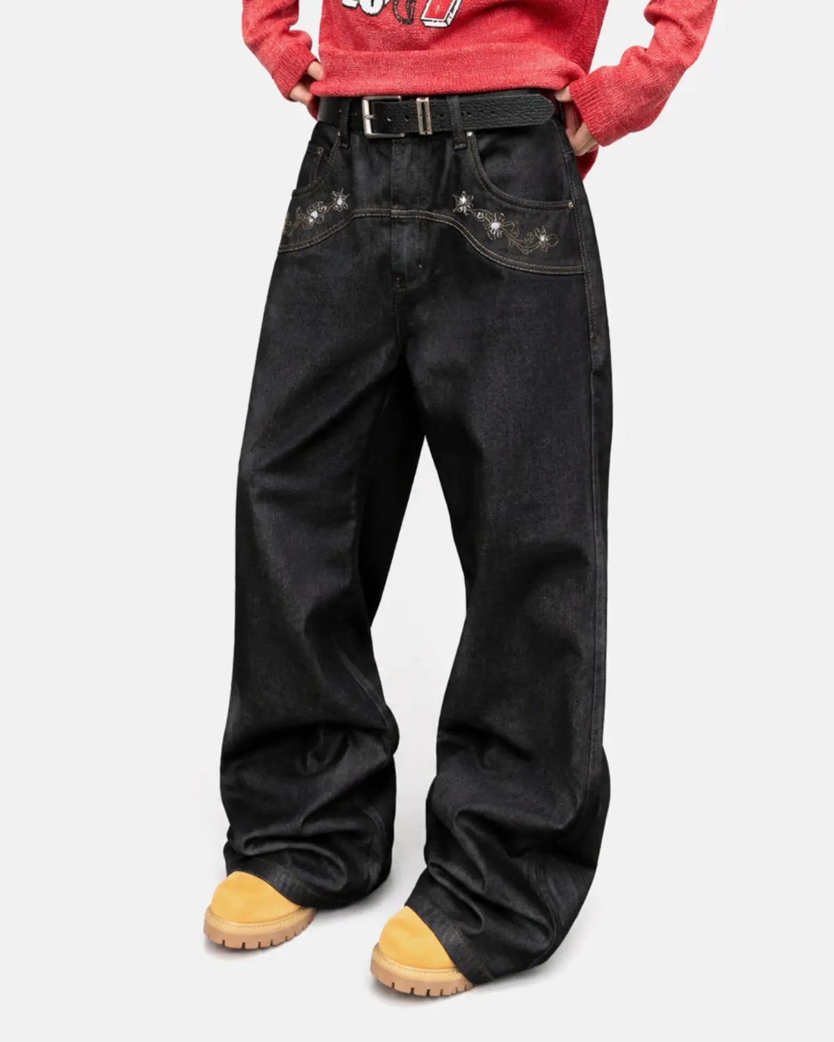 Vintage Embroidered Bootcut Jeans | Flation Streetwear