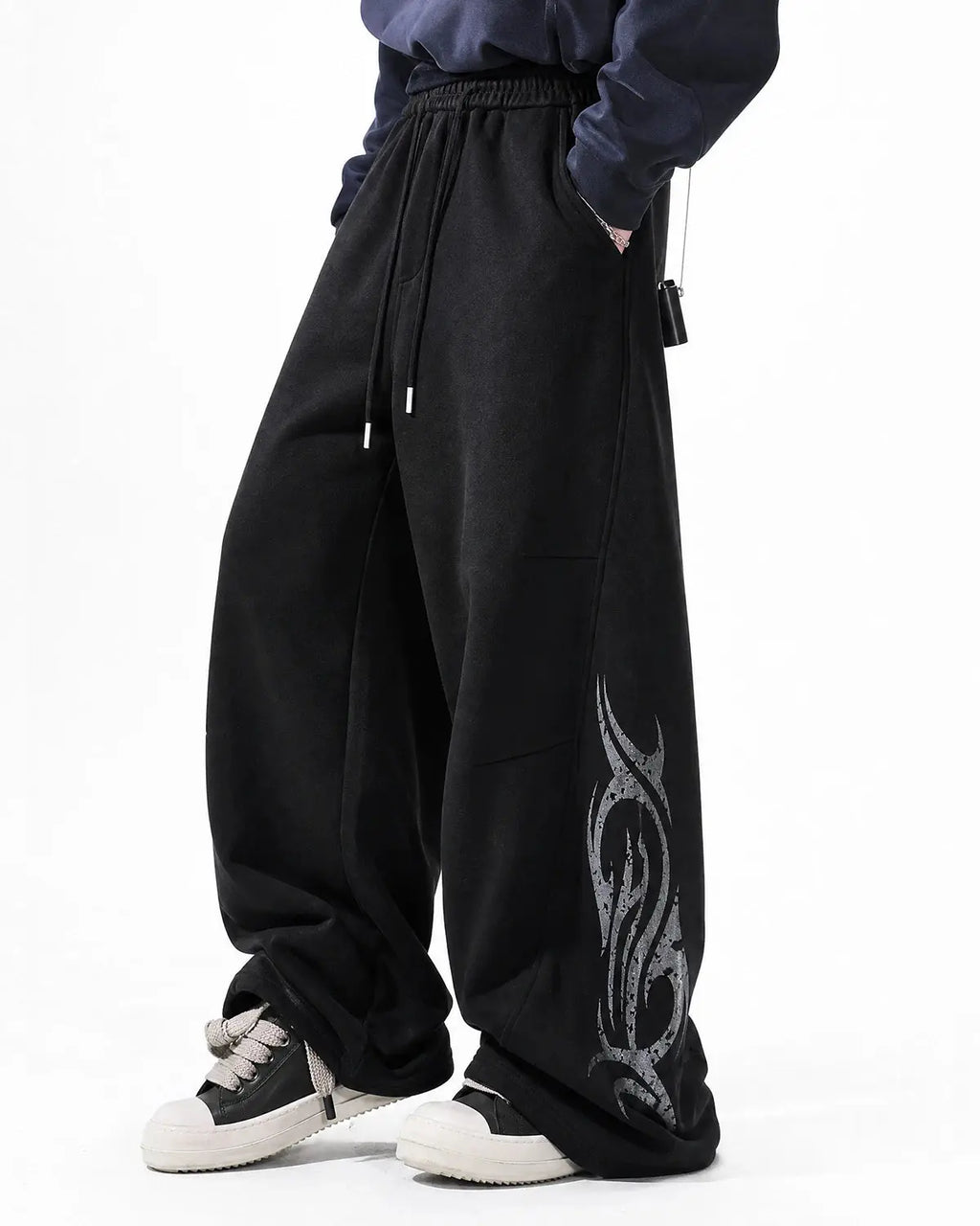Washed Distressed Barrel Sweatpants | Flation Streetwear