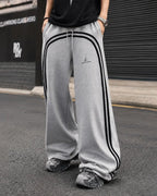 Washed Ribbon Wide Leg Sweatpants | Flation Streetwear
