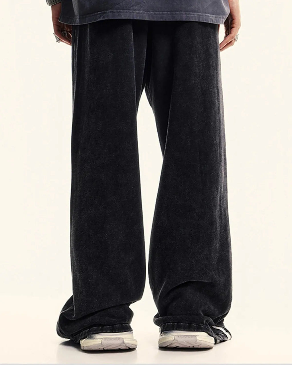 Washed Ribbon Wide Leg Sweatpants | Flation Streetwear