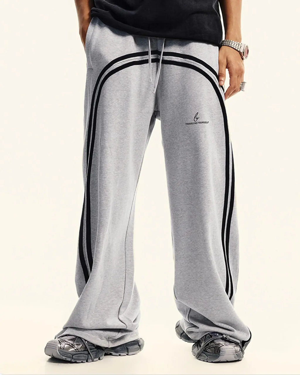 Washed Ribbon Wide Leg Sweatpants | Flation Streetwear