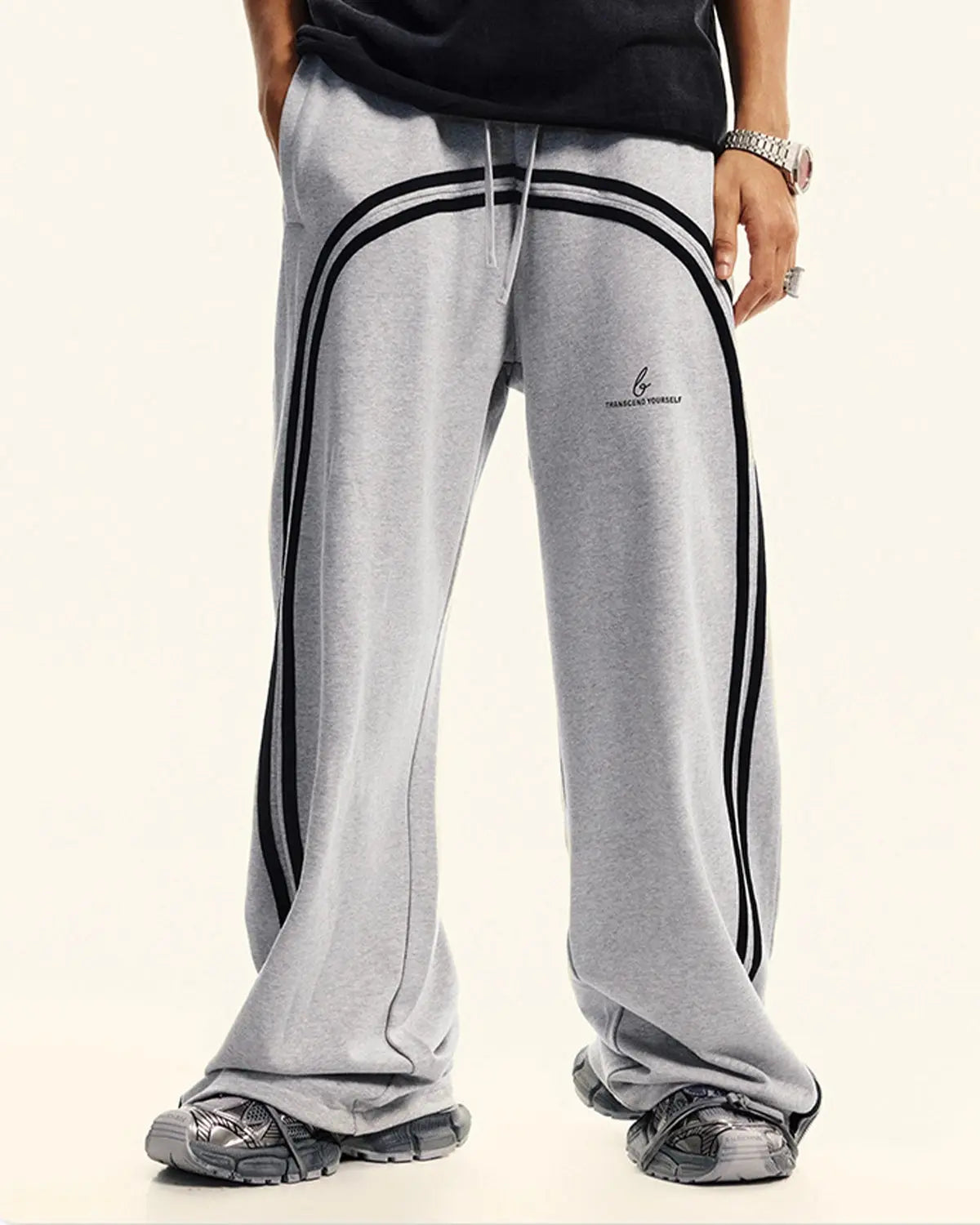 Washed Ribbon Wide Leg Sweatpants | Flation Streetwear