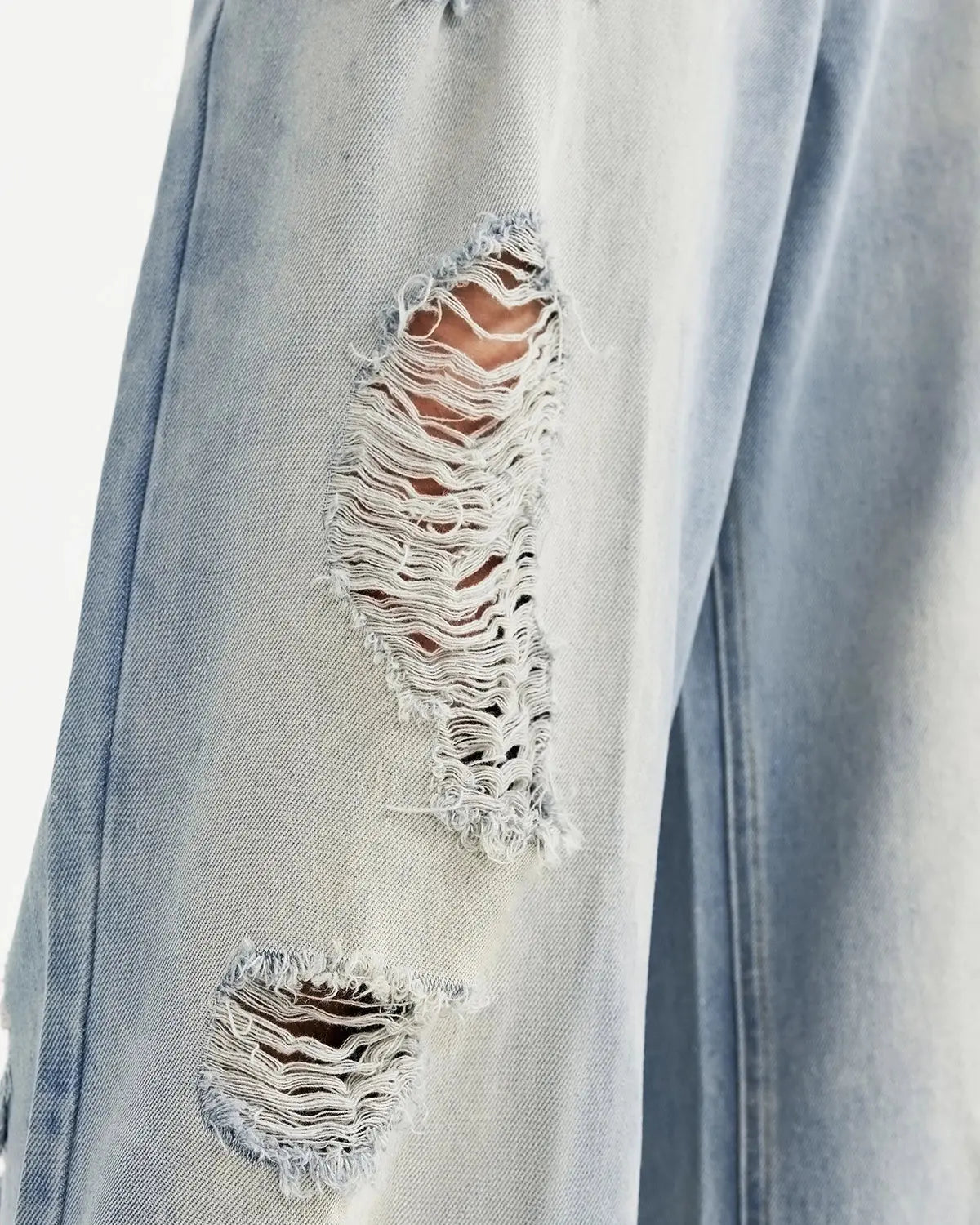 Distressed Ripped Blue Jeans | Flation Streetwear