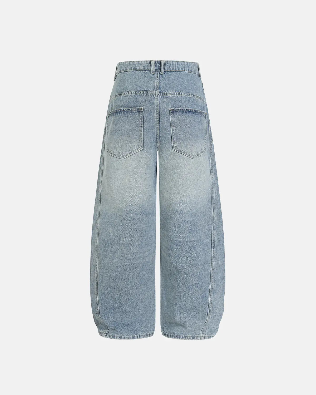 Asymmetric Button Baggy Jeans | Flation Streetwear