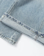 Asymmetric Button Baggy Jeans | Flation Streetwear