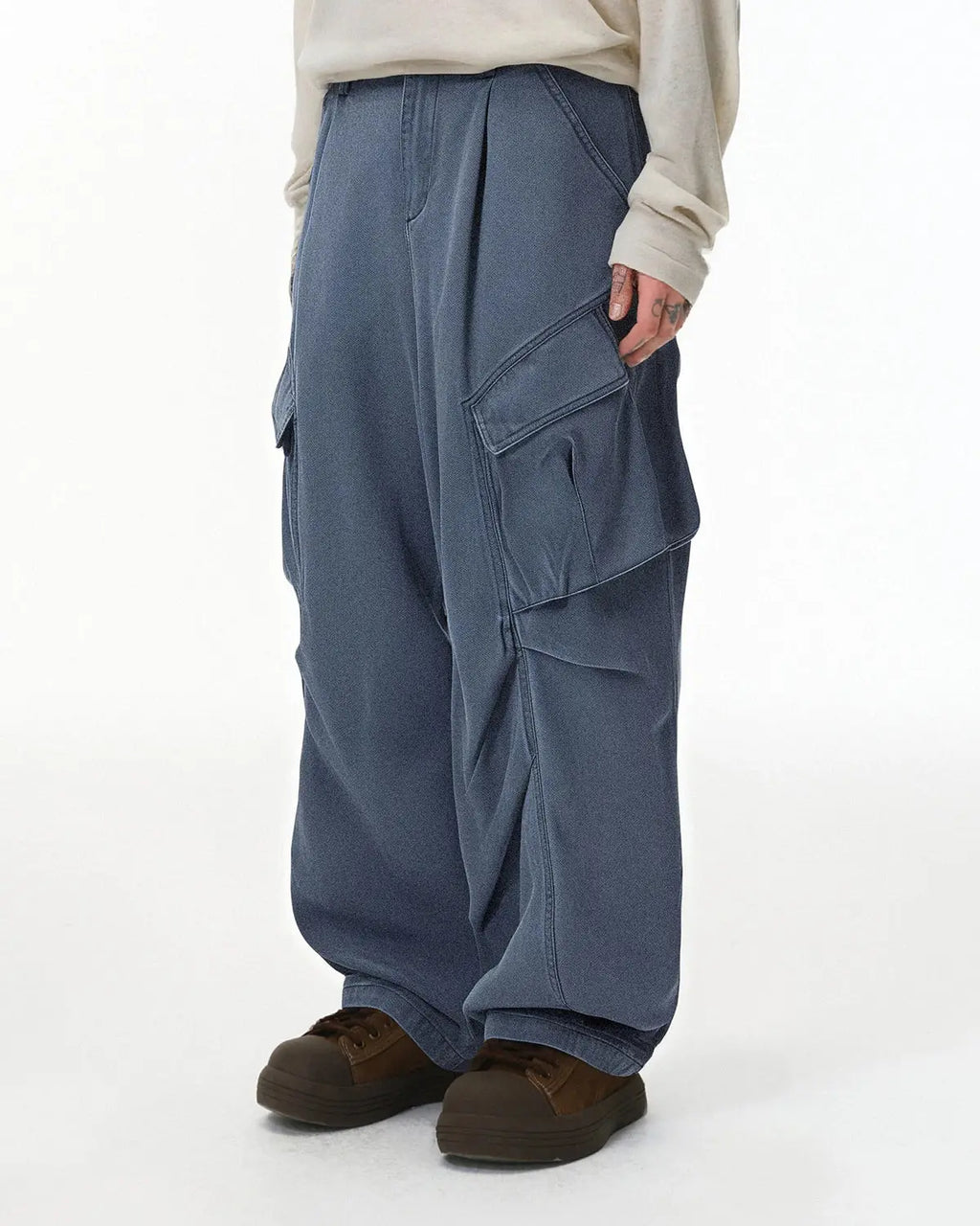 Baggy Cargo Pants with Multiple Pockets | Flation Streetwear