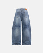 Bamboo Weave Barrel Jeans | Flation Streetwear