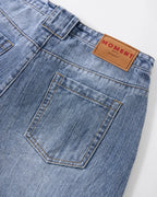Bamboo Weave Barrel Jeans | Flation Streetwear