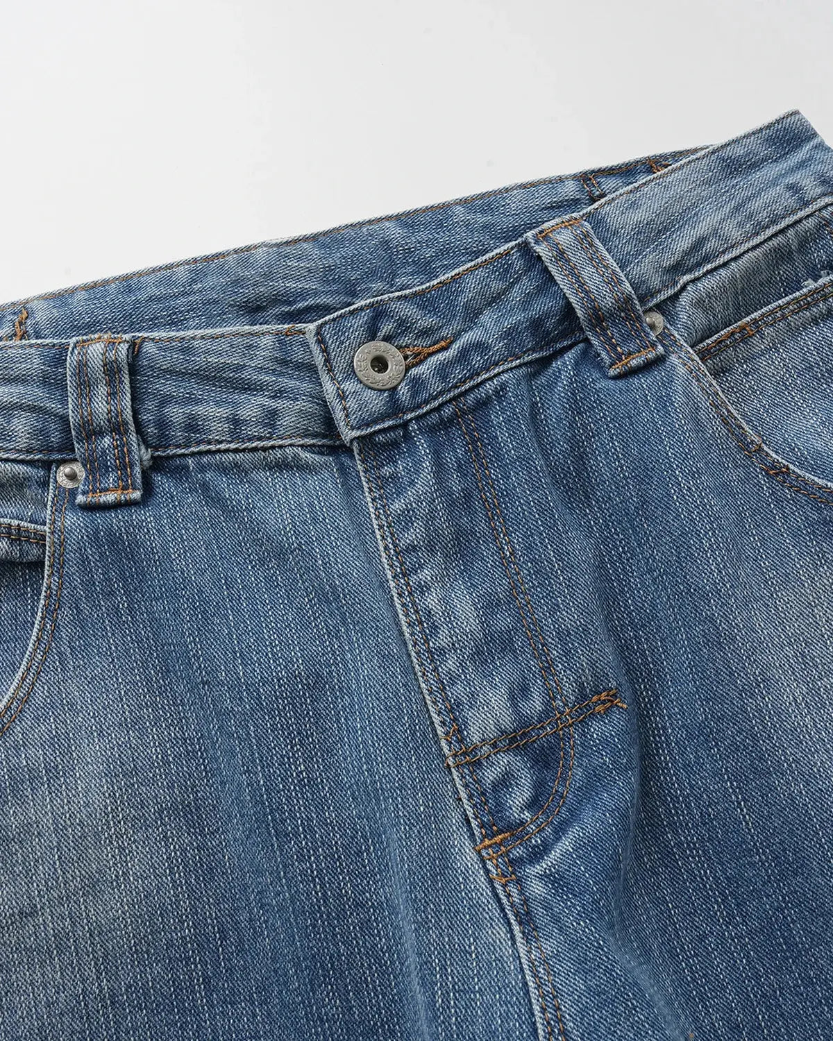 Bamboo Weave Cinch Back Baggy Jeans | Flation Streetwear