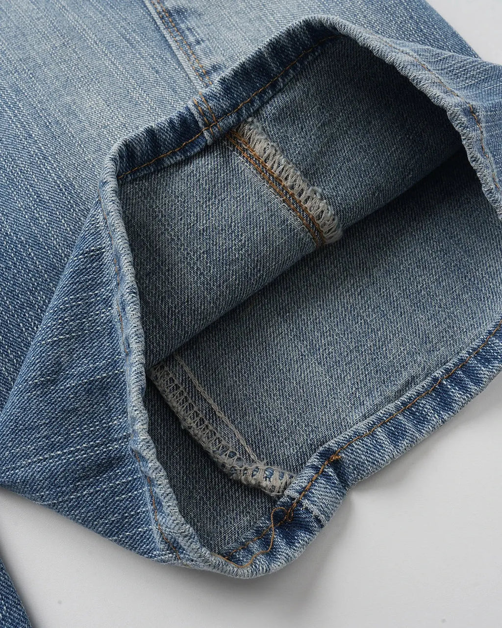 Bamboo Weave Cinch Back Baggy Jeans | Flation Streetwear