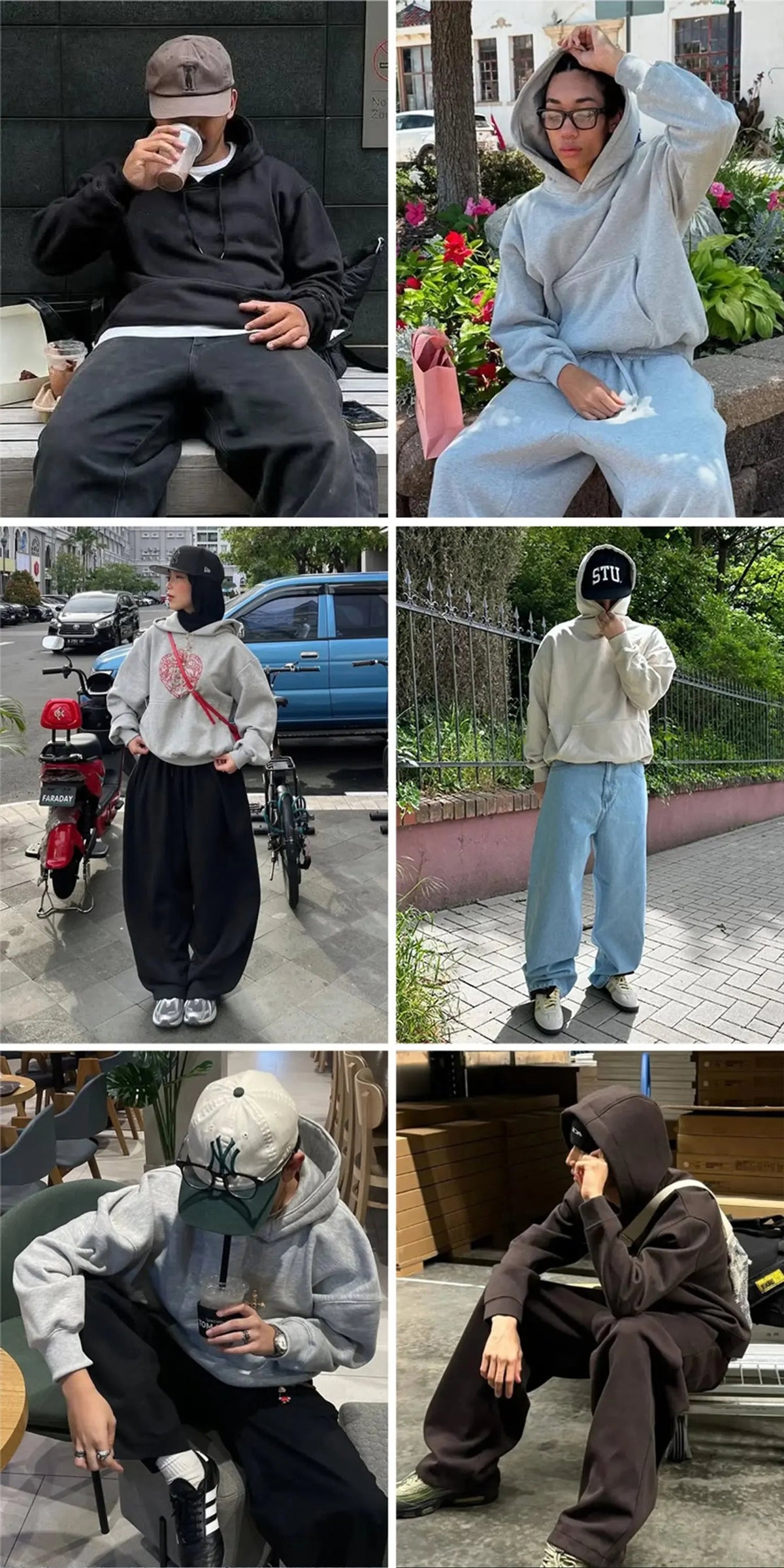 Blank Comfy Boxy Fit Hoodies | Flation Streetwear