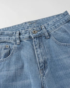 Cross Stud Bamboo Weave Baggy Jeans | Flation Streetwear