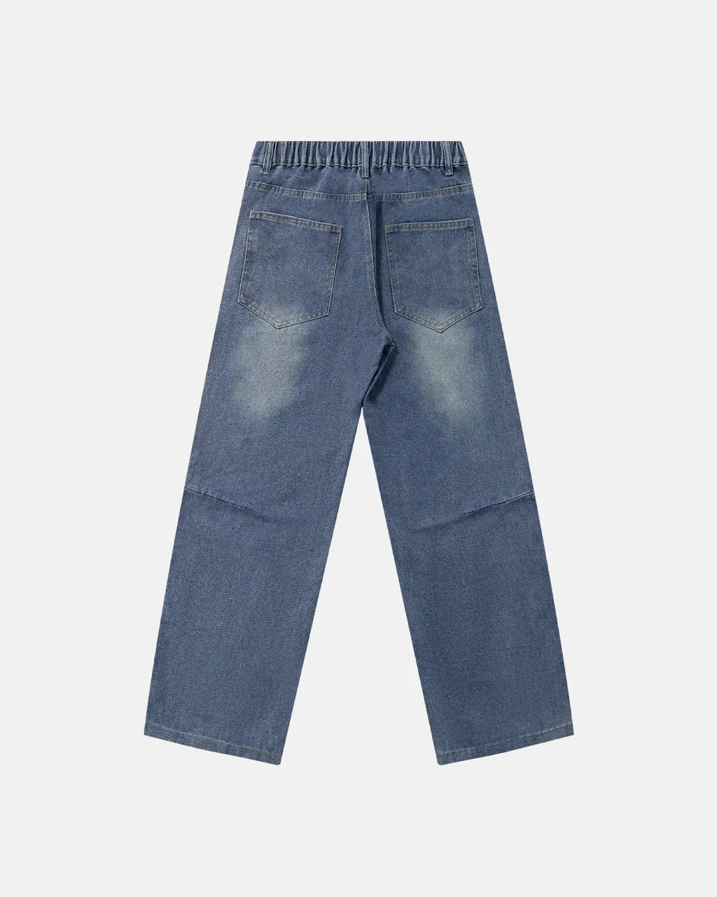 Deconstructed Baggy Straight-Leg Jeans | Flation Streetwear