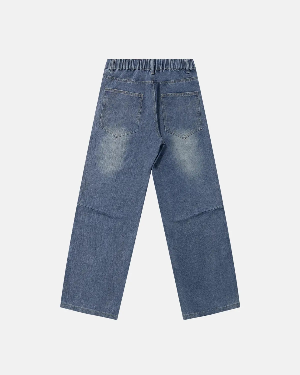 Deconstructed Baggy Straight-Leg Jeans | Flation Streetwear