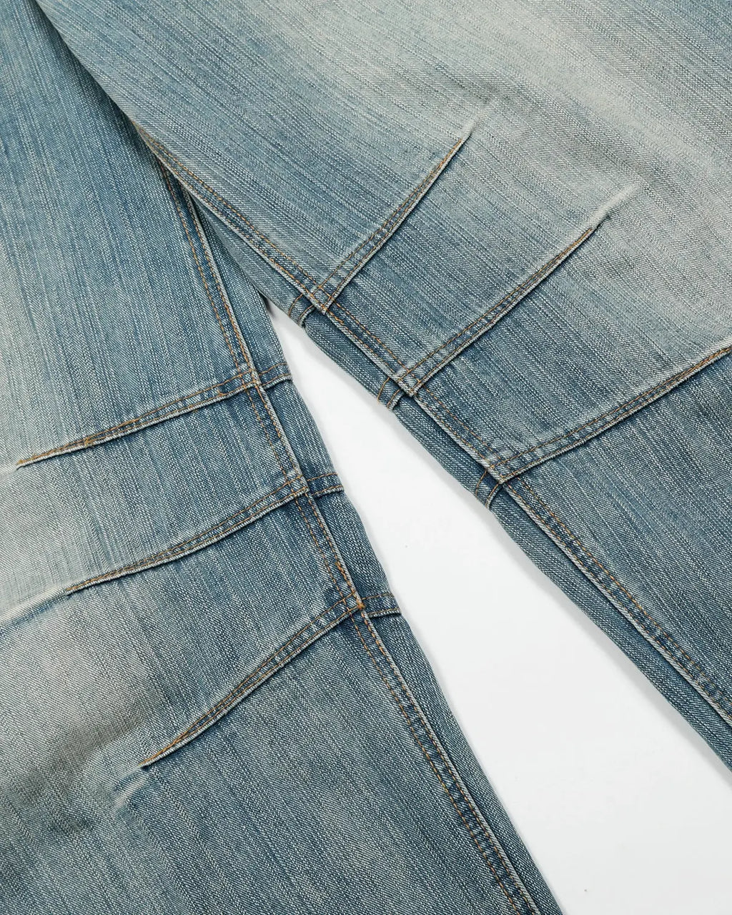 Deconstructed Bamboo Weave Baggy Jeans | Flation Streetwear