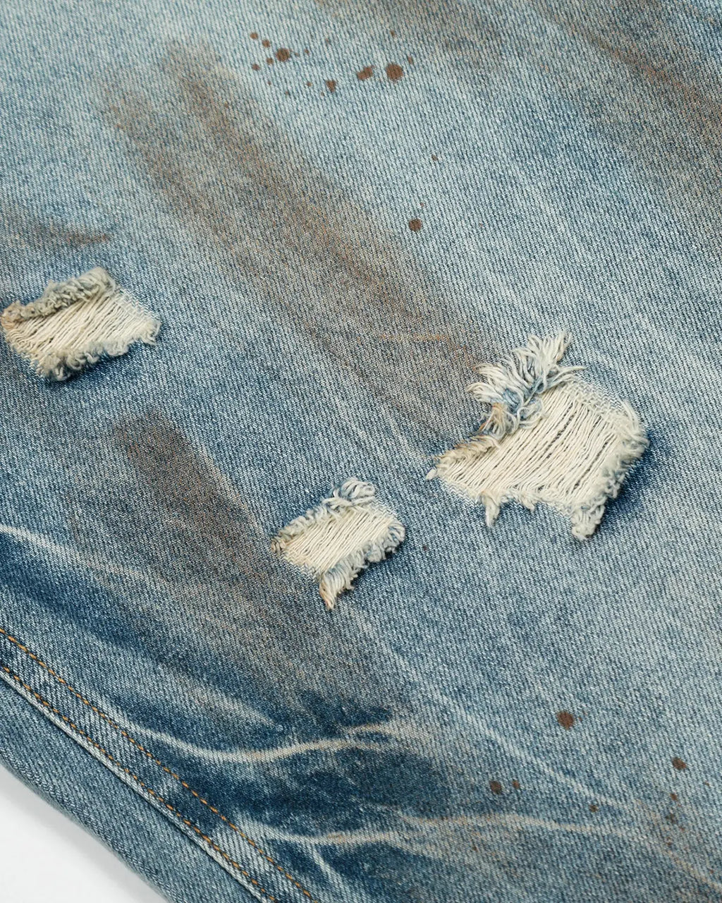 Dirty Wash Distressed Barrel Jeans | Flation Streetwear