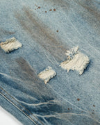 Dirty Wash Distressed Barrel Jeans | Flation Streetwear