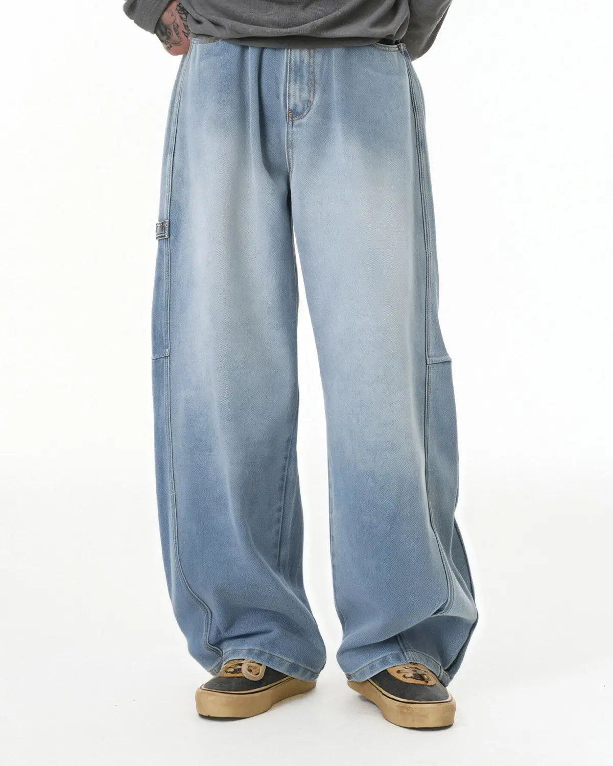 Distressed Baggy Cargo Jeans | Flation Streetwear
